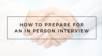 Preparation for In-Person Interview RA105